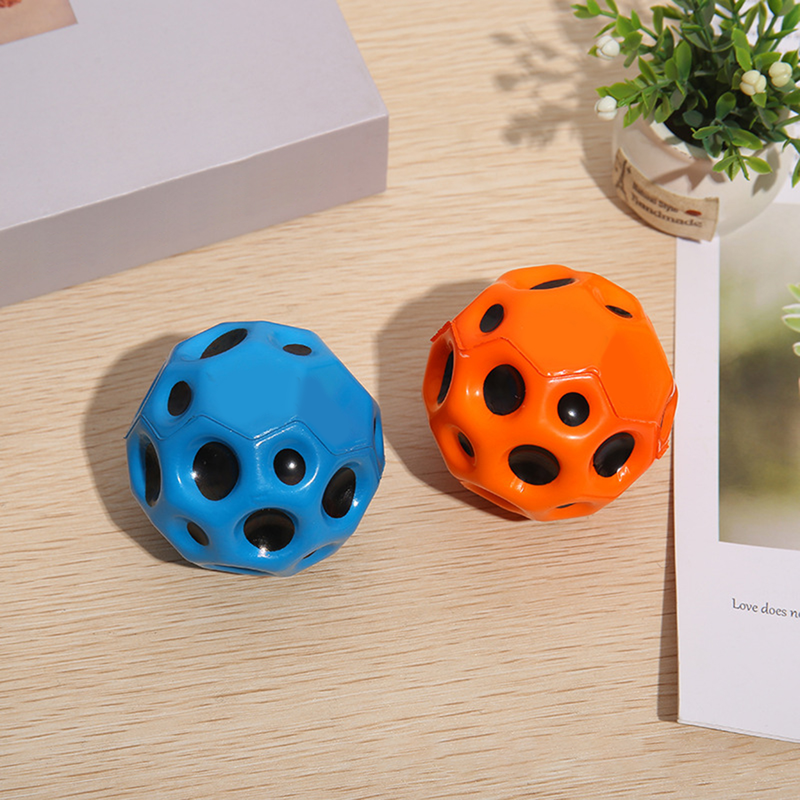 Jinleiou Balle rebondissante Couleurs vives Anti-chute Portable Haute élasticité Balle Jouets éducatifs précoces Pour cadeau_voghion.com