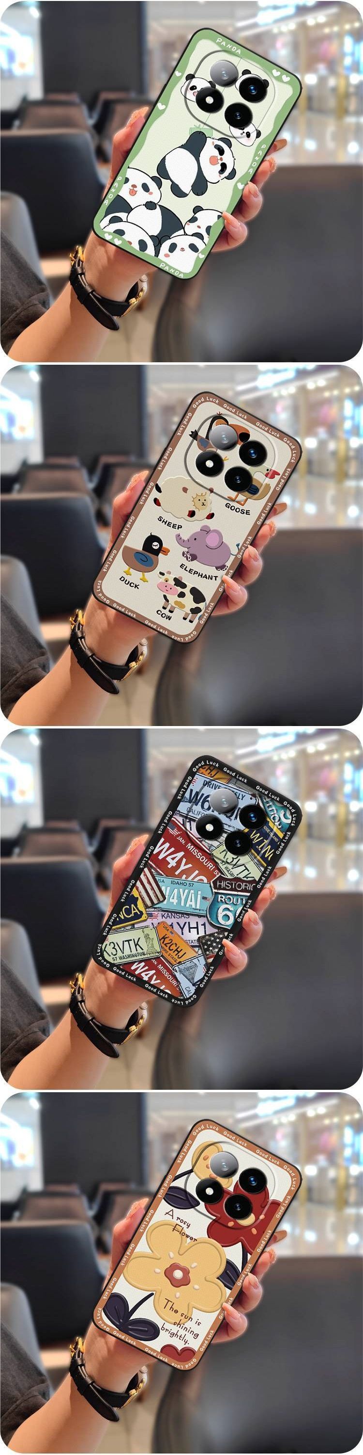 TechGlobe Custodia per telefono adatta per Redmi Note14 Pro+ 5G in silicone con motivo a cartoni animati, unisex, divertente, creativa_voghion.com