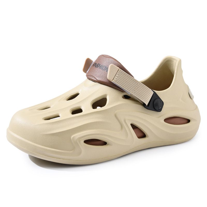Scarpe estive da uomo con suola spessa, comode e comode, con una sensazione di freschezza in spiaggia, antiscivolo per casa, tempo libero e altro ancora._voghion.com