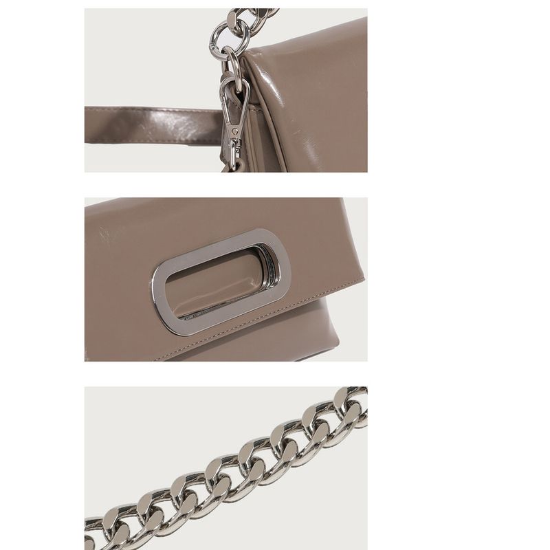 Borsa a tracolla con catena plissettata, borsa a tracolla_voghion.com