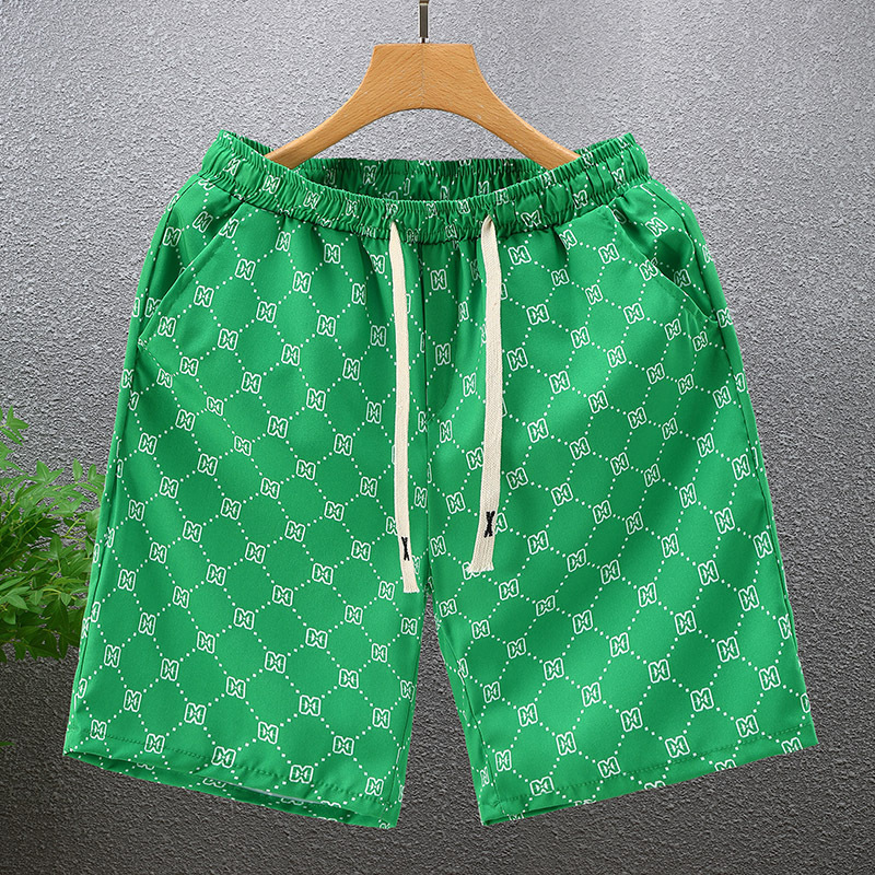 Herren-Shorts, Sommerhose, bedruckte Herren-Eisseide, atmungsaktiv, lässig, Strandmode, Laufsport-Basketballhose_voghion.com