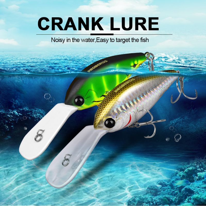 12.5cm Lure Floating Rock Fat Hard 24.5g Plastic Bait 4#Hook Fishing Gear DW574_voghion.com
