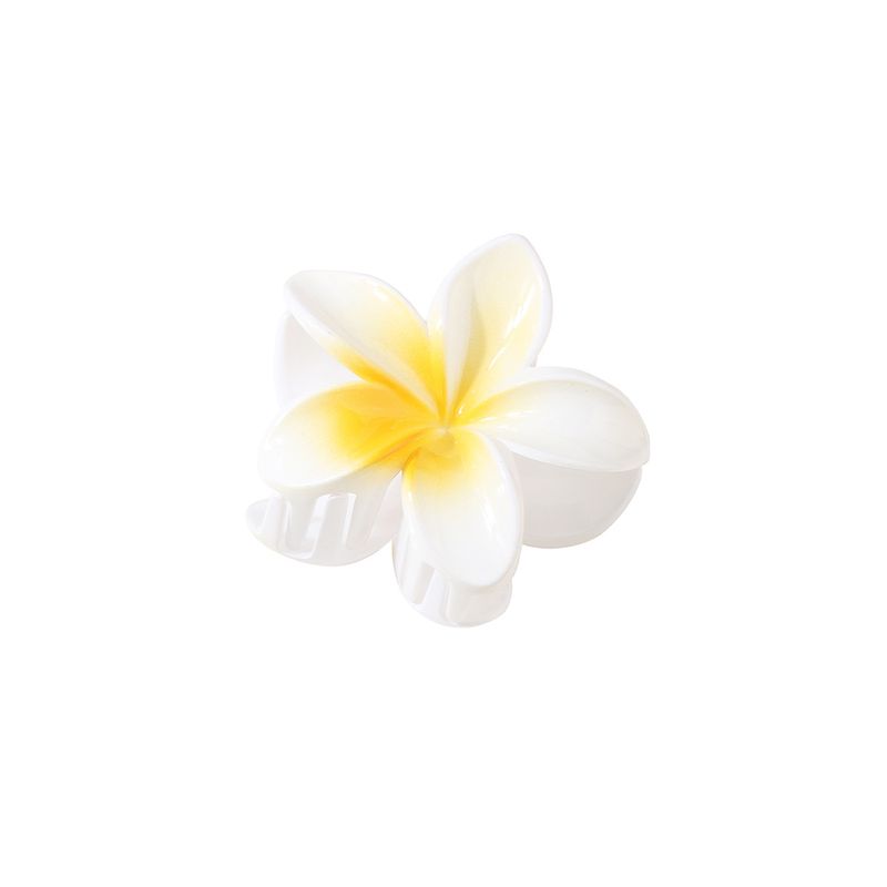 Forcina per capelli con fiore di colore sfumato, forcina per capelli con squalo, forcina per capelli con frangipani, per località balneari_voghion.com