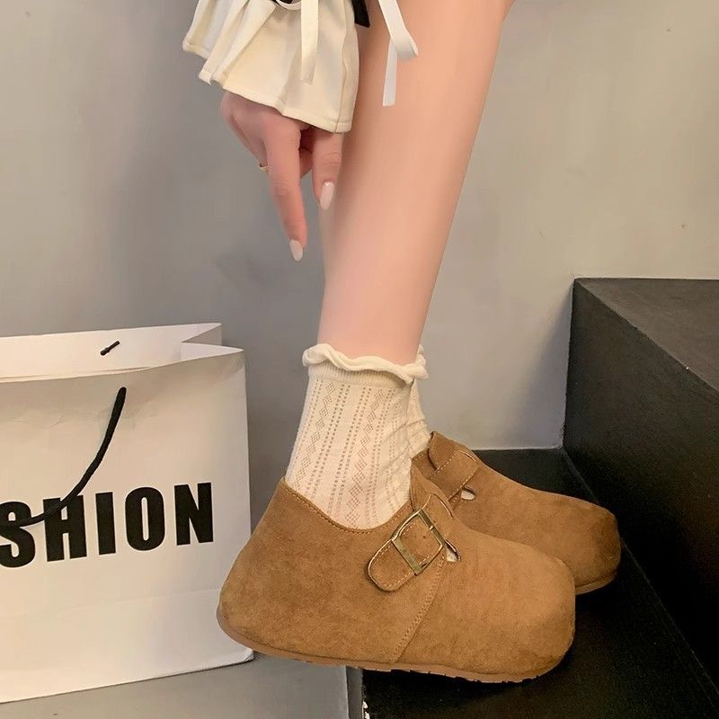 Hidden Wedge Shoes For Women, Full Coverage, 2025 Early Spring Style, Versatile, Looks Great With Skirts, Slip-On_voghion.com