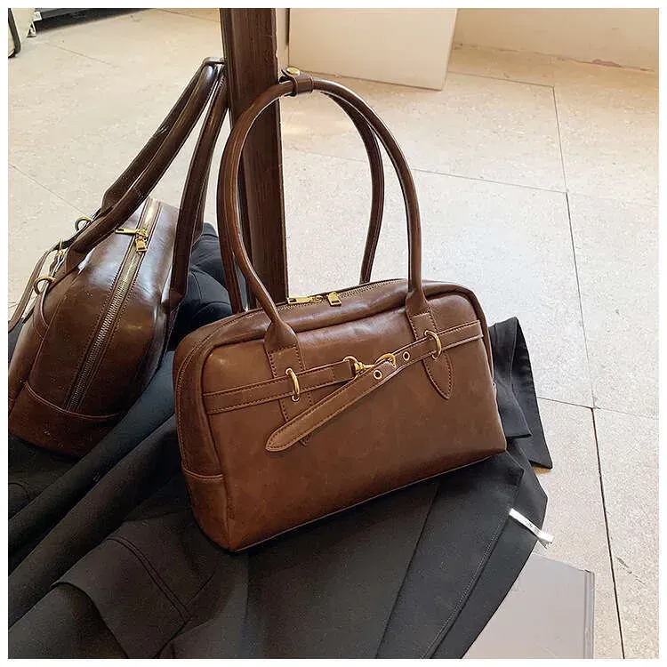 Large Capacity Underarm Women's Spring Summer Shoulder Handheld Commuter Boston Pillow Bag_voghion.com