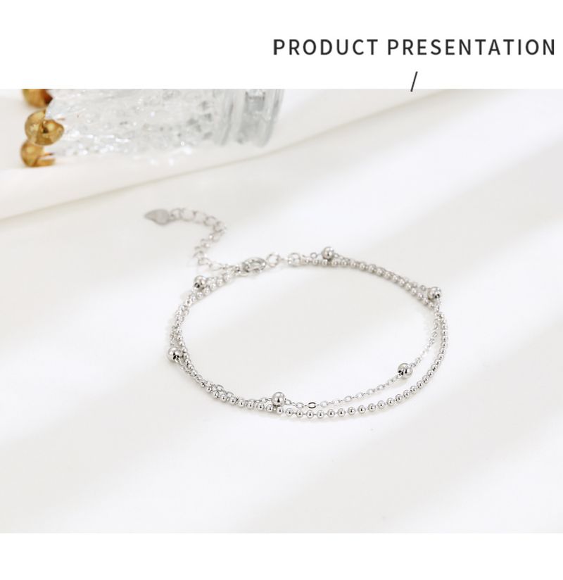S925 Sterling Sëlwer Ronn Perlenkette Duebelschicht Armband Modesch Villsäiteg Perlen Handschmuck Temperament Nisch Einfach Bijouen Fra_voghion.com