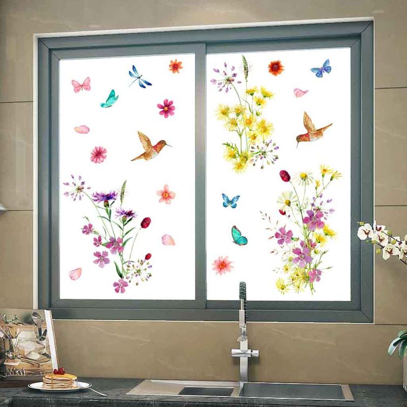 Colorful Butterfly Dragonfly PVC Self Adhesive Paper N1910 Living Room and Bedroom Decorative Wall Stickers_voghion.com