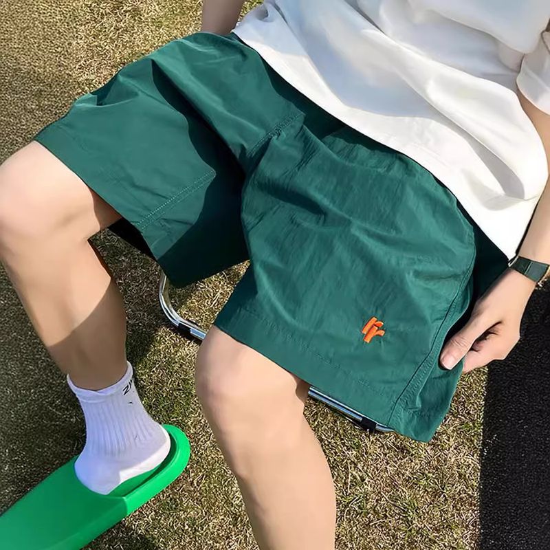 Ice Silk Quick Drying Outdoor Shorts Men's Summer Thin Cool Trendy Brand Pants For Casual Loose Running Sports Capris_voghion.com