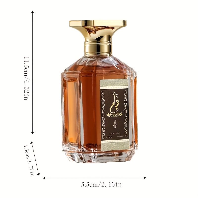Huyam Eau de Parfum für Unisex, Damen und Herren, Kölnisch Wasser, 100 ml – Flüssiges, holziges, orientalisches Parfüm mit arabischen Noten, langanhaltend_voghion.com
