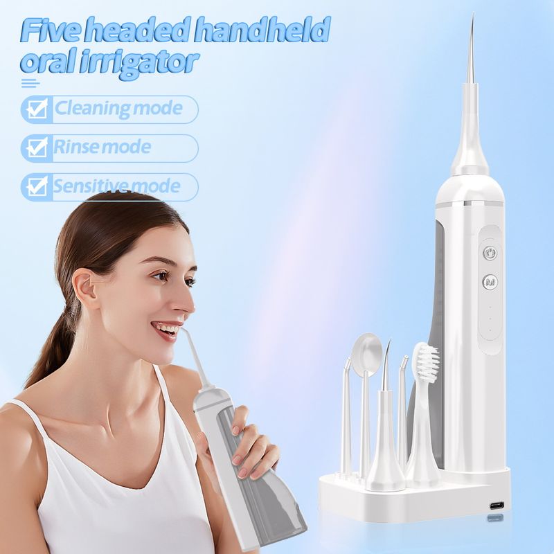 Ață dentară electrică, ață dentară portabilă cu apă, îndepărtarea tartrului, încărcare, curățare orală portabilă și curățarea dinților_voghion.com