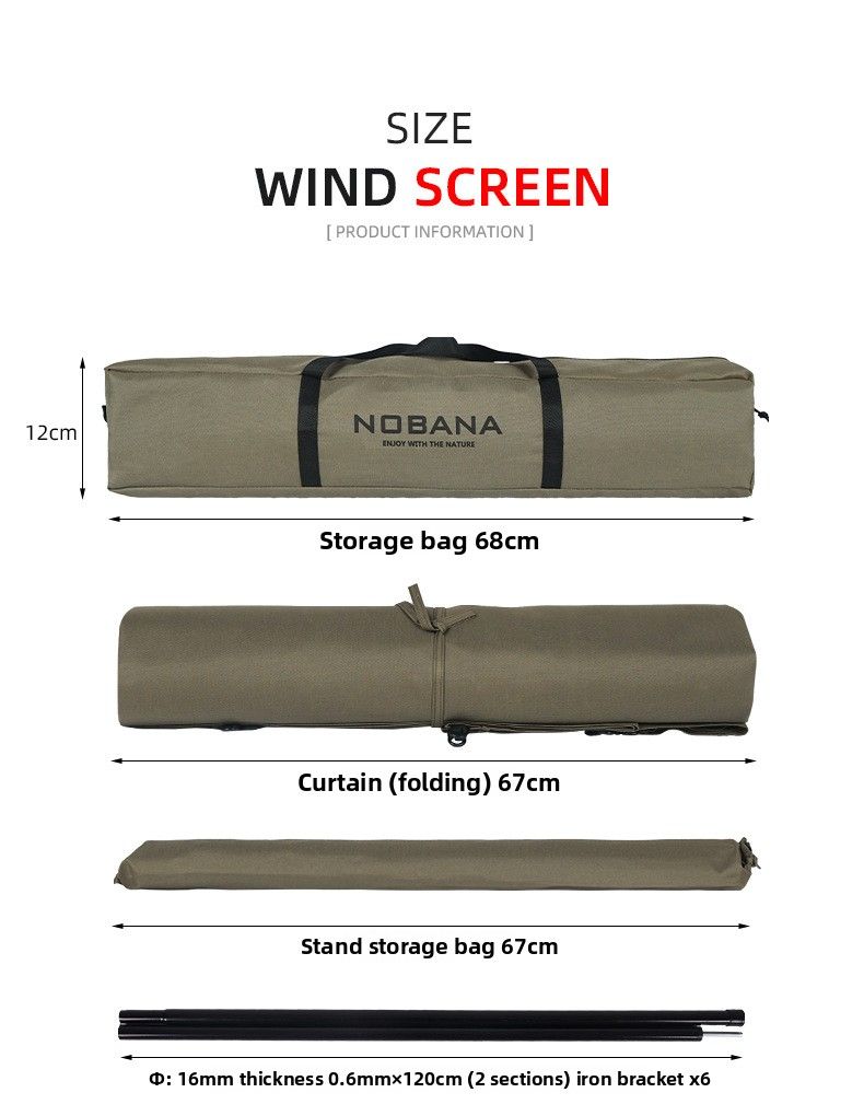 Tenda da campeggio per esterni, grande pannello per parabrezza, tenda antivento per tour con guida autonoma_voghion.com
