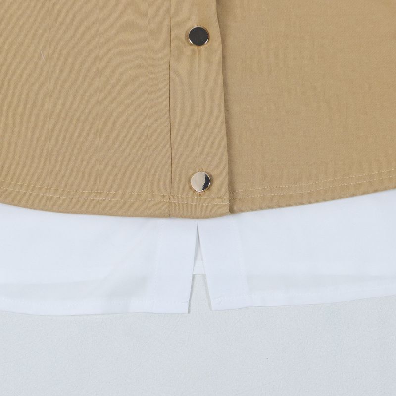 Dameskleding tweedelig overhemd vest stiksels trui broek pak tweedelig pak_voghion.com