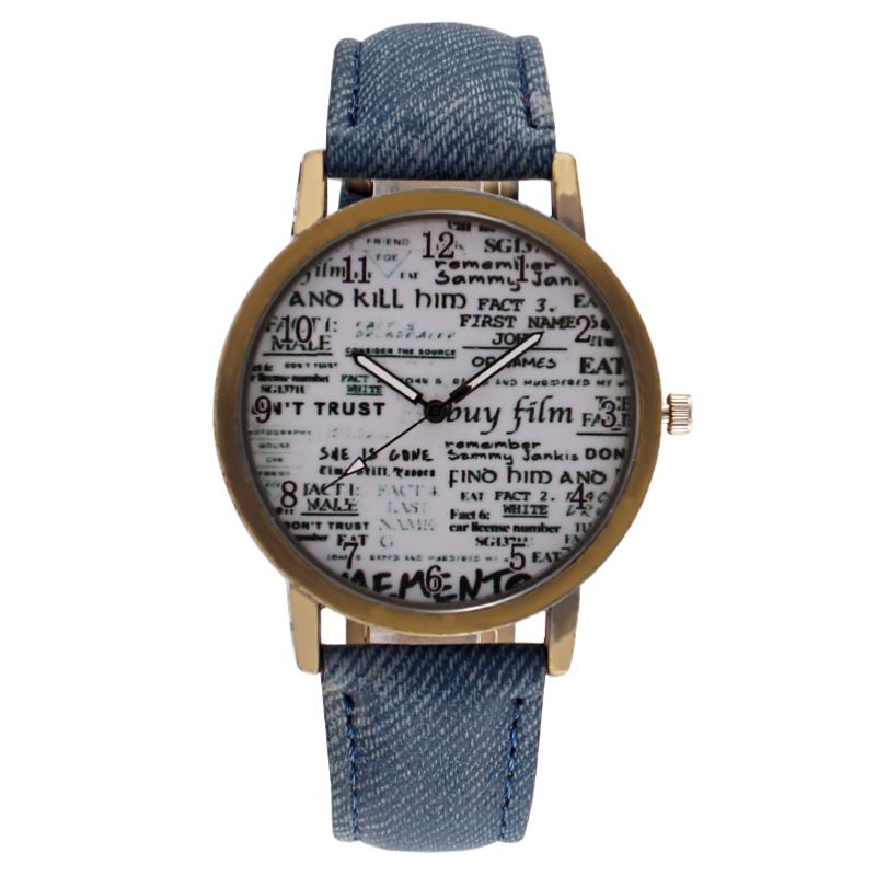 Bronzenes digitales Zifferblatt, Jeansgürtel, farbige Uhr, Herrenuhr_voghion.com