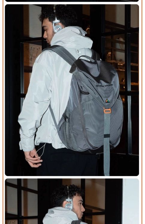 Shield Mark Outdoor Functional Sports Nylon Waterproof Schoolbag_voghion.com