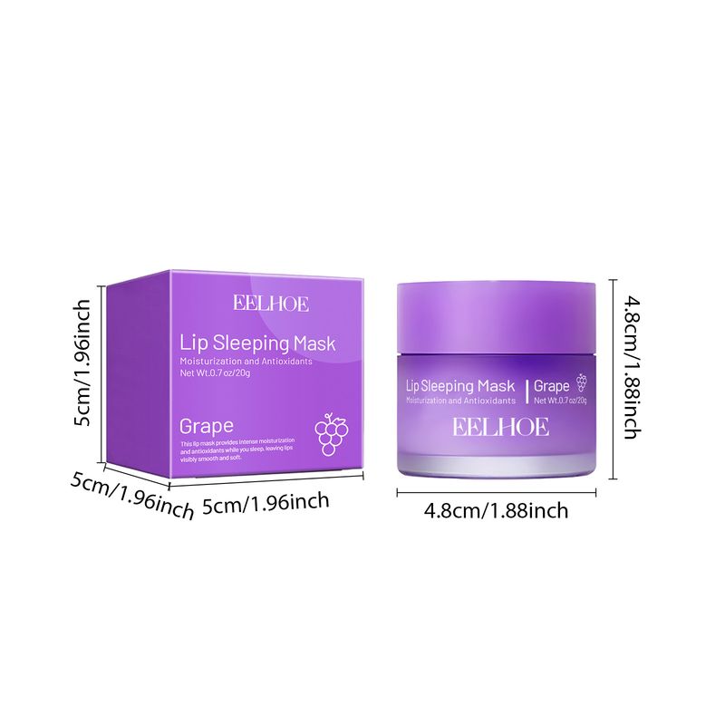 EELHOE Lip Sleeping Mask, Moisturizing Gently Exfoliating Dead Skin Plump Smooth Lip Mask_voghion.com