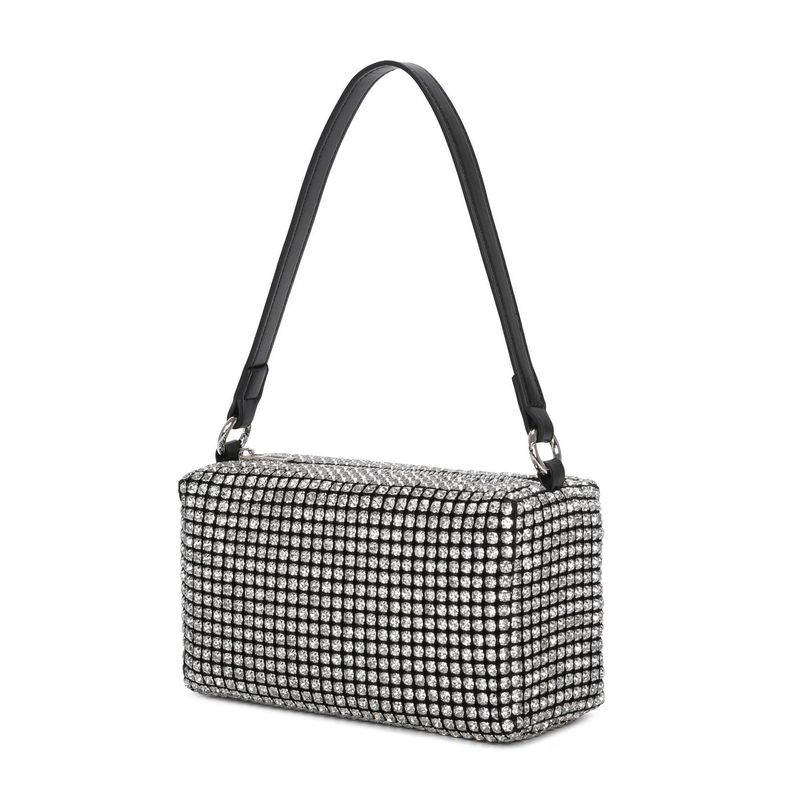 Guangzhou Baiyun Foreign Trade Explosive King Water Diamond, borsa da banchetto quadrata in argento con catena da donna, 2025_voghion.com