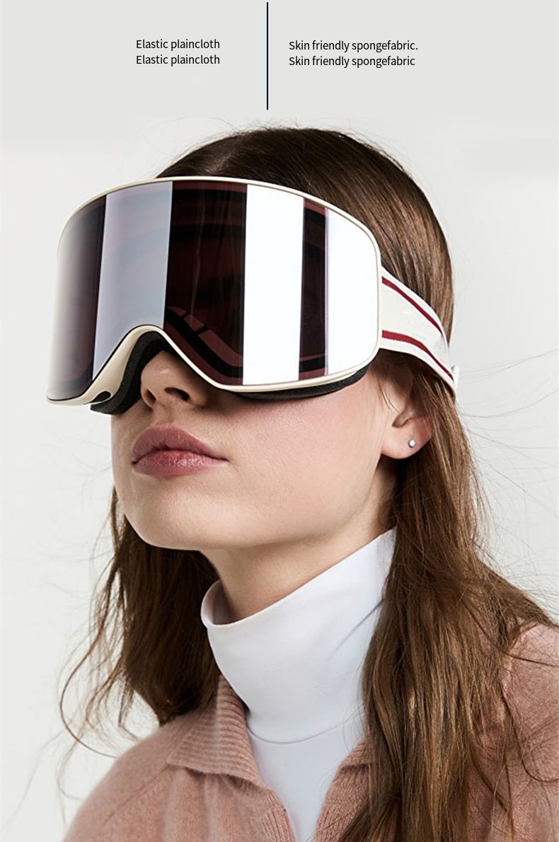 Ski Snowboard Goggles Dame Menn Ski Brillemaske UV 400 Snøbeskyttelse over briller Voksen nti-fog Cydrical_voghion.com