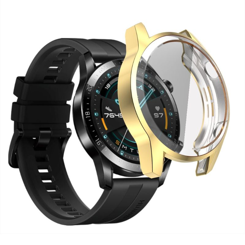 TPU Protective Case Full Cover Frame Protector for Huawei Watch GT2 46mm Watch_voghion.com