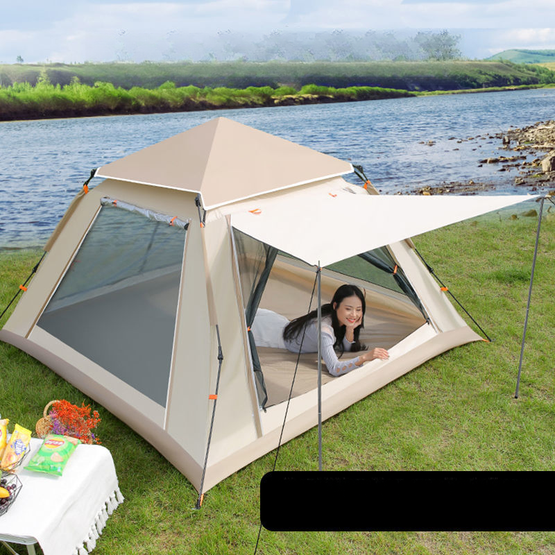 Outdoor Camping Zelt Familie Picknick Reise Sonnenschutz Faltbare Tragbare Automatische Regendicht_voghion.com