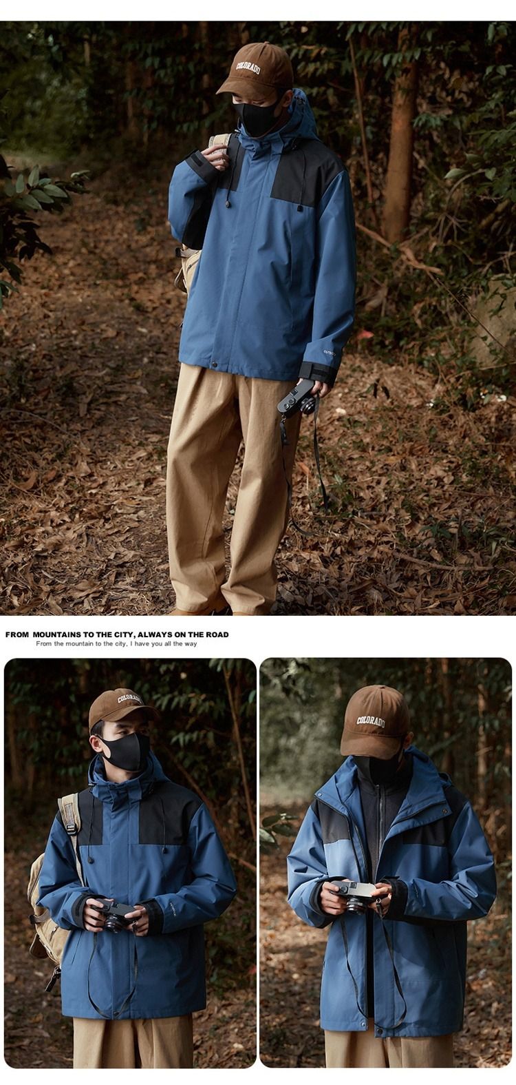 Giacca da donna tre in uno con fodera rimovibile 2025 Nuova giacca da uomo e da donna per arrampicata in montagna antivento autunno e inverno_voghion.com