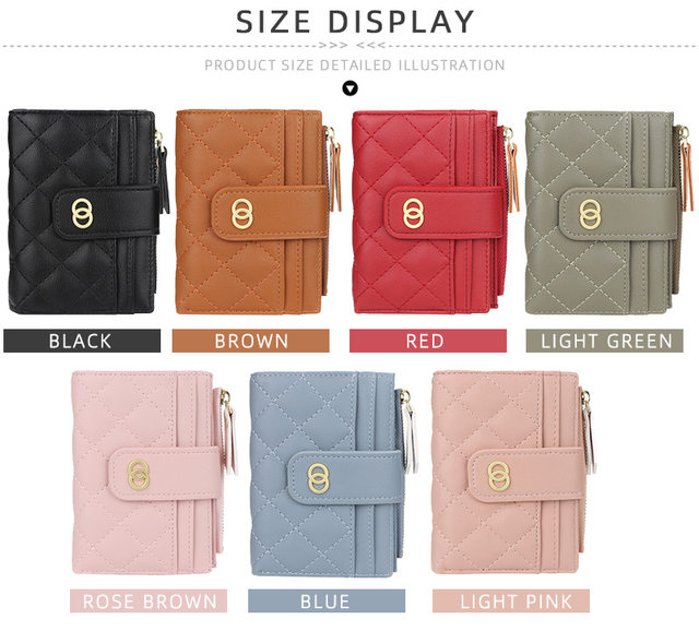 New Women Wallets Fashion PU Leather Top Quality Female Purse Short Card Holder Brand Wallet For Women_voghion.com