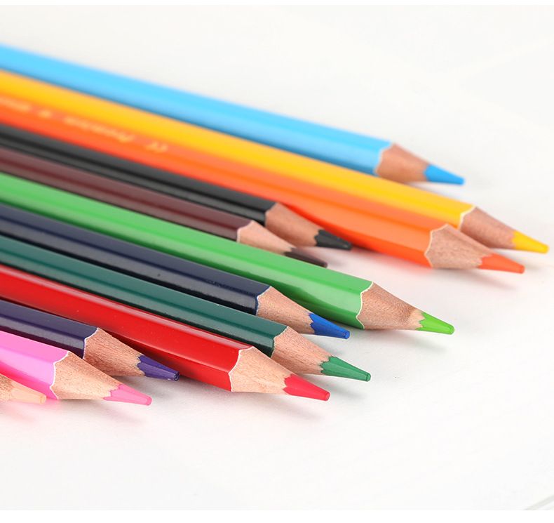 Set di 12 matite acquerellabili colorate, materiali artistici vivaci e sfumabili per bambini e adulti, matite esagonali in legno di alta qualità per schizzi_voghion.com