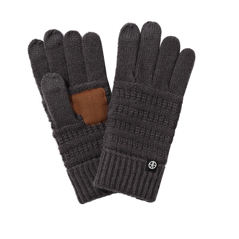 Touchscreen Gloves Winter Cold-Proof Thickened Cycling Knitted Non-Slip Freezing Point Outdoor_voghion.com