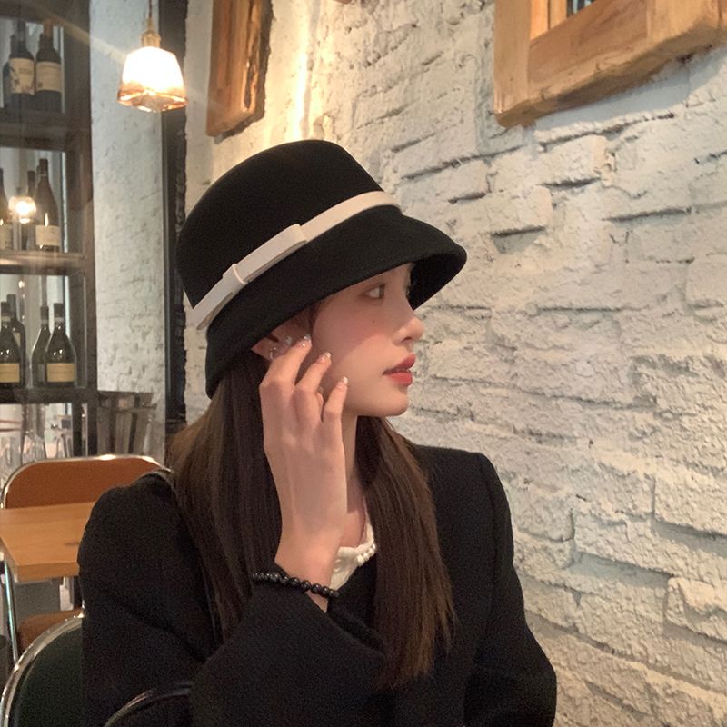 Women's Wool Fisherman Hat, Fall/Winter 2025 New , Mini Bowler Hat_voghion.com
