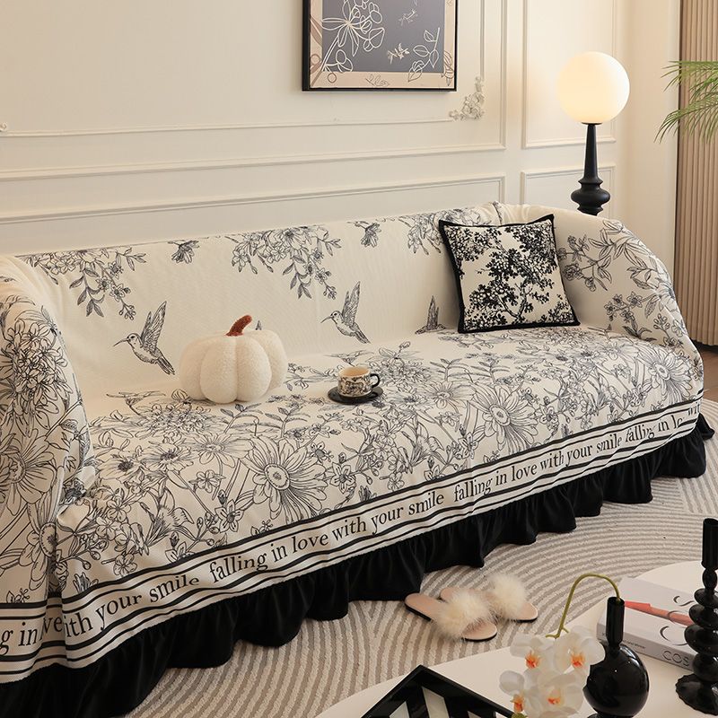 Frischer Sofabezug aus Eisseide, rutschfest, bedruckt, kratzfestes Handtuch_voghion.com