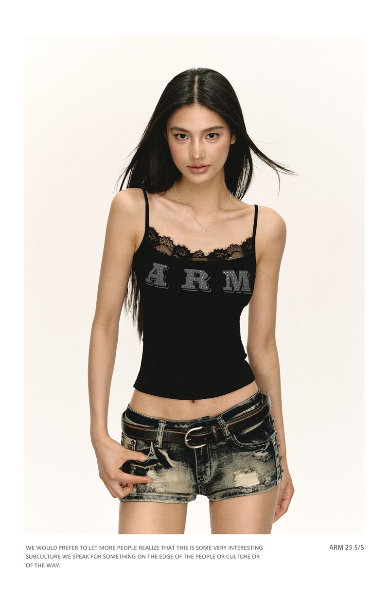 Canotta estiva da donna in stile americano Spicy Girl di Ariseism, nuova vestibilità slim fit_voghion.com