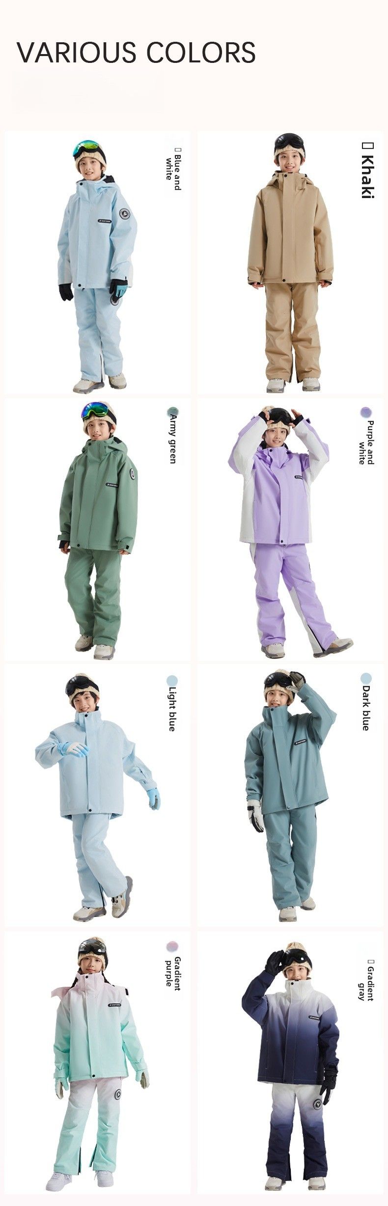 Skianzüge, Split-Skianzüge für Damen und Herren, Einzel- und Doppelskier, wasser- und winddicht, warme Skihosen für Mädchen, Outdoor-Ausrüstung_voghion.com