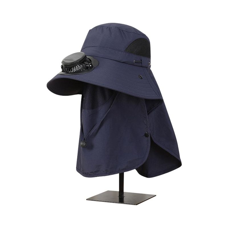 Removable Solar Fan Hat - Outdoor Sunshade Cap_voghion.com