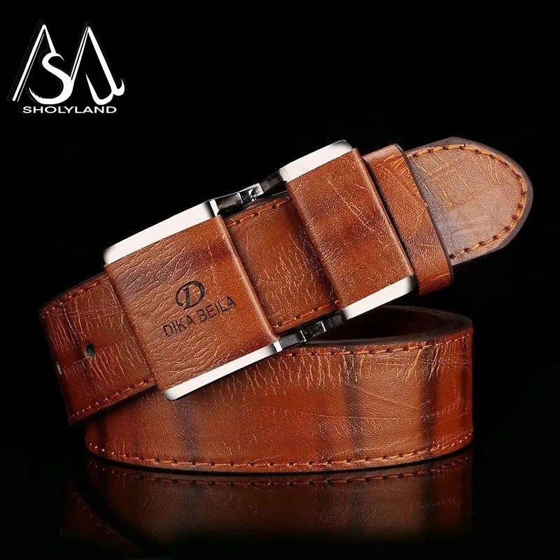 HOT Hot Selling New Trendy Slim Fit Smooth Buckle Classic Business Casual Fashionable Simple and Versatile Men's Belt_voghion.com