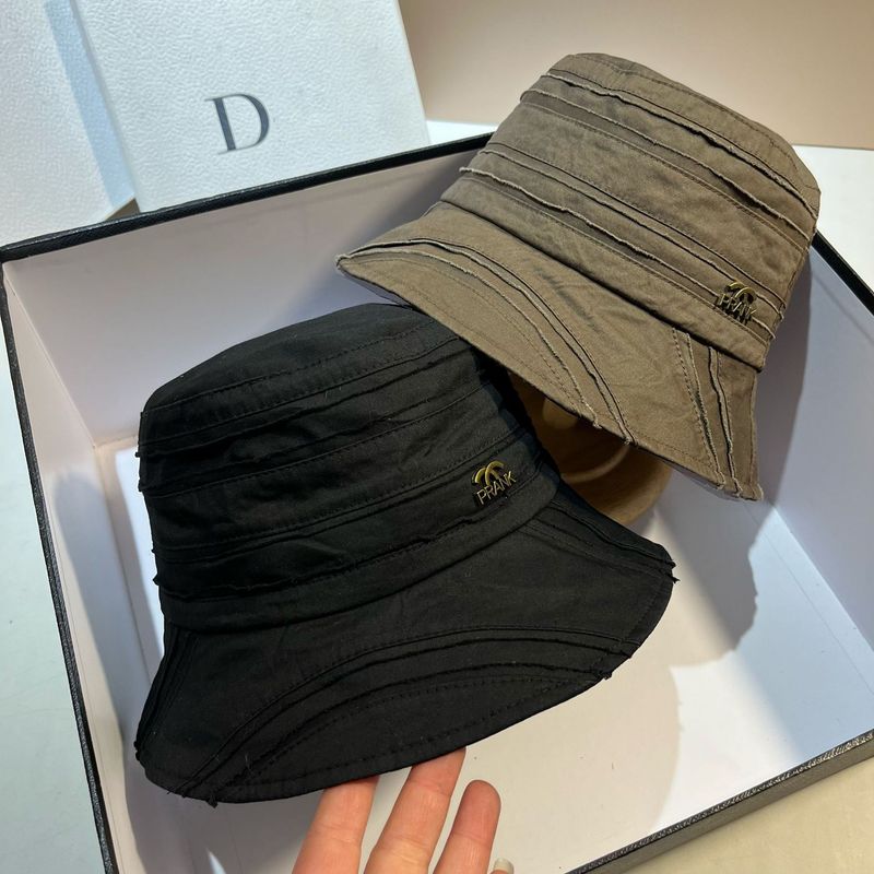 Japanese original designer's high-quality fisherman fashionable niche forest style combed cotton basin hat, spring and_voghion.com