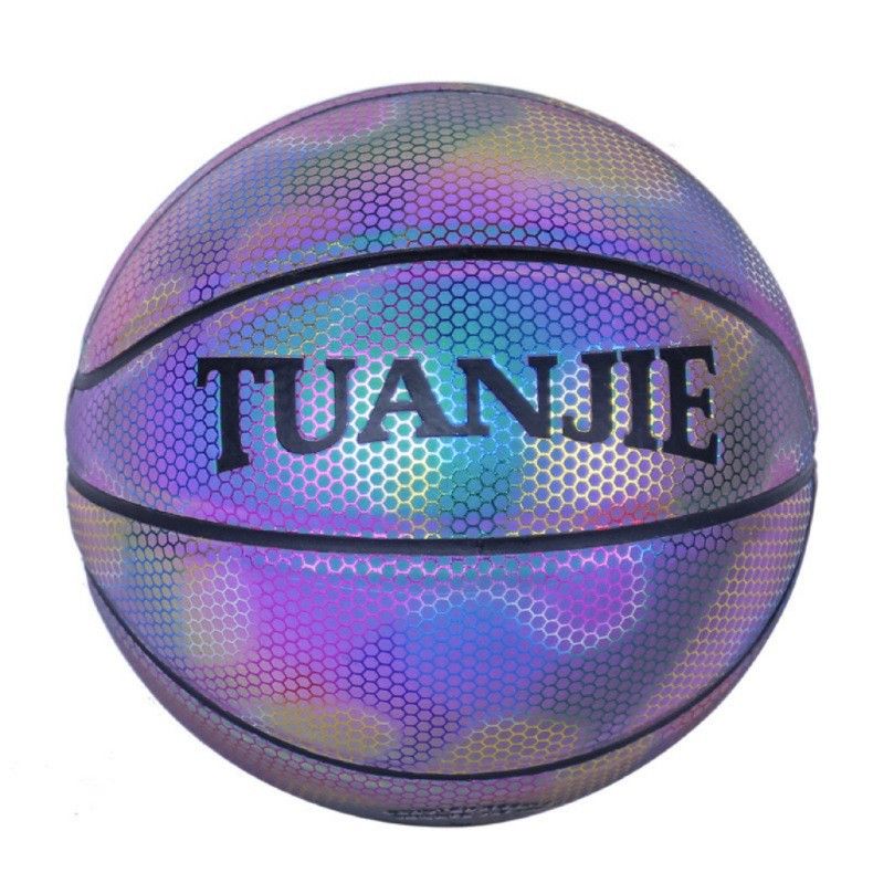 Glow In The Dark Reflective Basketball Size 4/5/6/7 For Indoor Outdoor Use Viral Sports Ball For Night Games_voghion.com