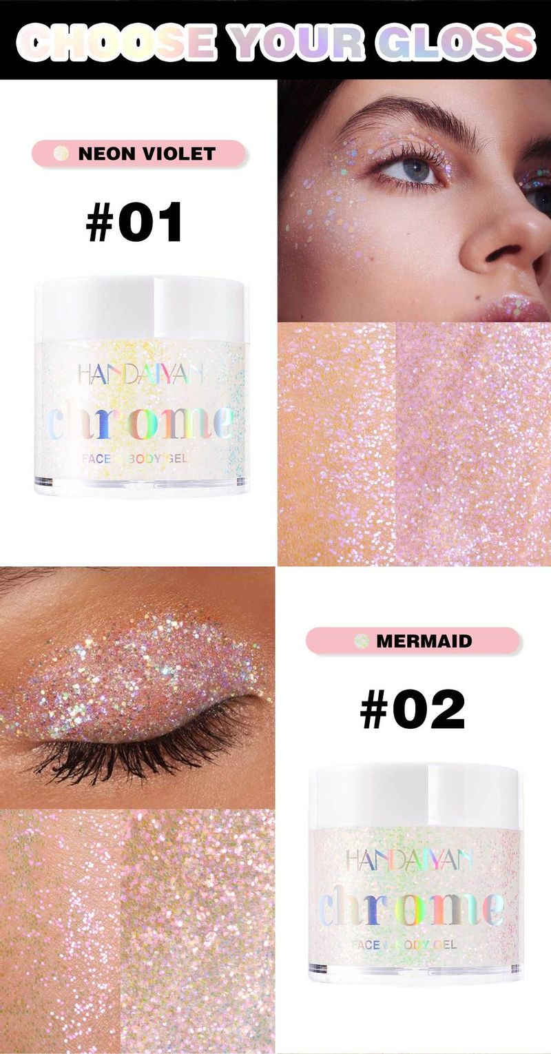 HANDAIYAN 8-Color Shimmer Eyeshadow Palette - Gel Texture, Fine Glitter, Chameleon Effect_voghion.com
