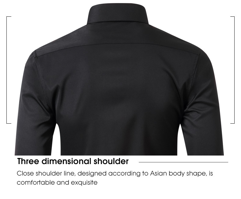 Men's Clothing Way Stretch Shirt Men's Shirt Non Iron Anti Wrinkle Business Thin Shirt For Men_voghion.com