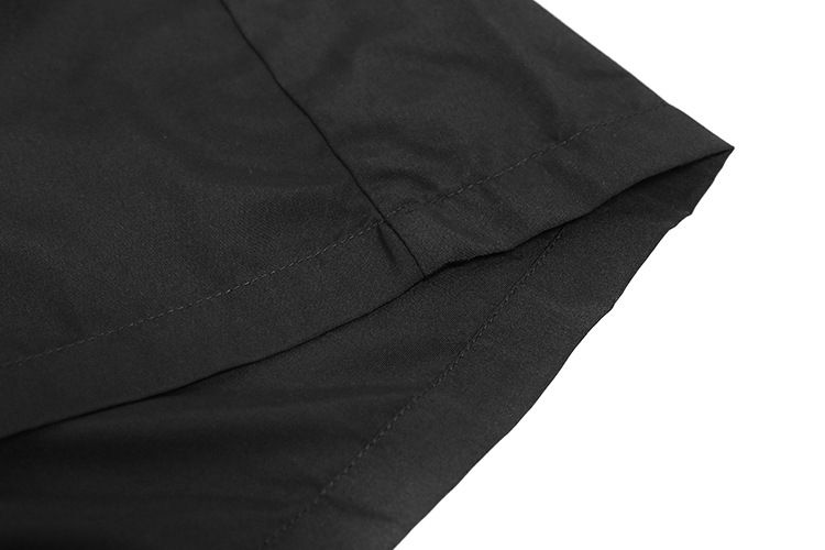 Abbigliamento da uomo, pantaloncini scuri alla moda, larghi e casual, a gamba larga, svasati_voghion.com