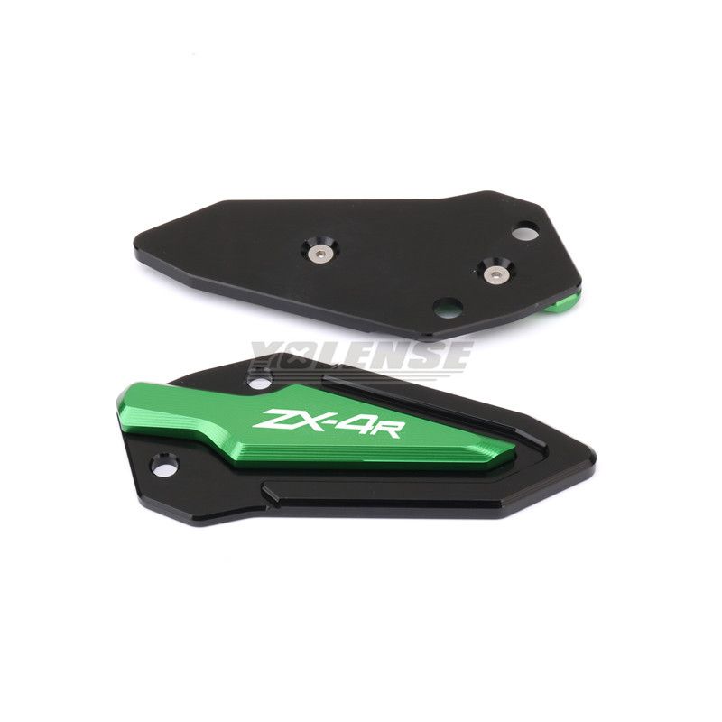 Pour Kawasaki ZX-4R/ZX-4RR/ZX-25R Accessoires de moto Protège-talon de pédale arrière Protecteur de pédale élégant et décoratif pour ZX 4RR_voghion.com