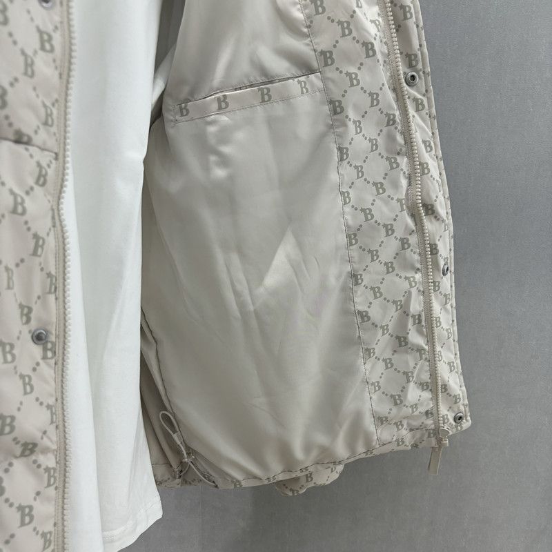 Men’s Puffer Jacket – Slim Fit Quilted Down Coat (Stand Collar, Windproof, 5 Sizes, Beige)_voghion.com