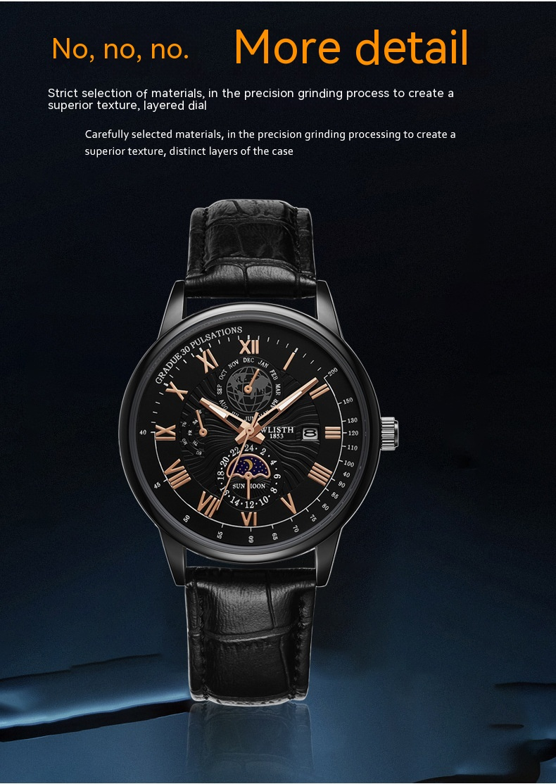 2023 neue Heiße Verkauf Wallace Casual Mode Stil herren Uhr Wasserdicht Business Gürtel Quarzuhr herren Uhr_voghion.com