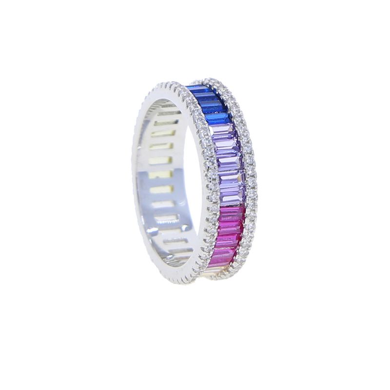 Damenschmuck Rechteckiger Zirkonring Eleganter minimalistischer Hip-Hop-Mode-Statement-Ring für den Alltag Rap Hip Hop Beliebter Schmuck_voghion.com