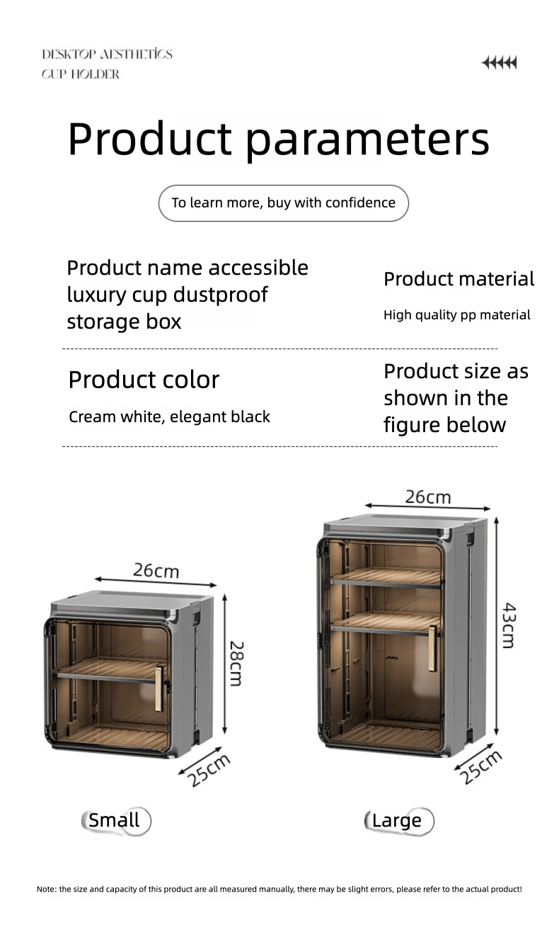 Dustproof Desktop Water Holder Tea Set Storage Box Coffee Mug Draining Cup Rack_voghion.com
