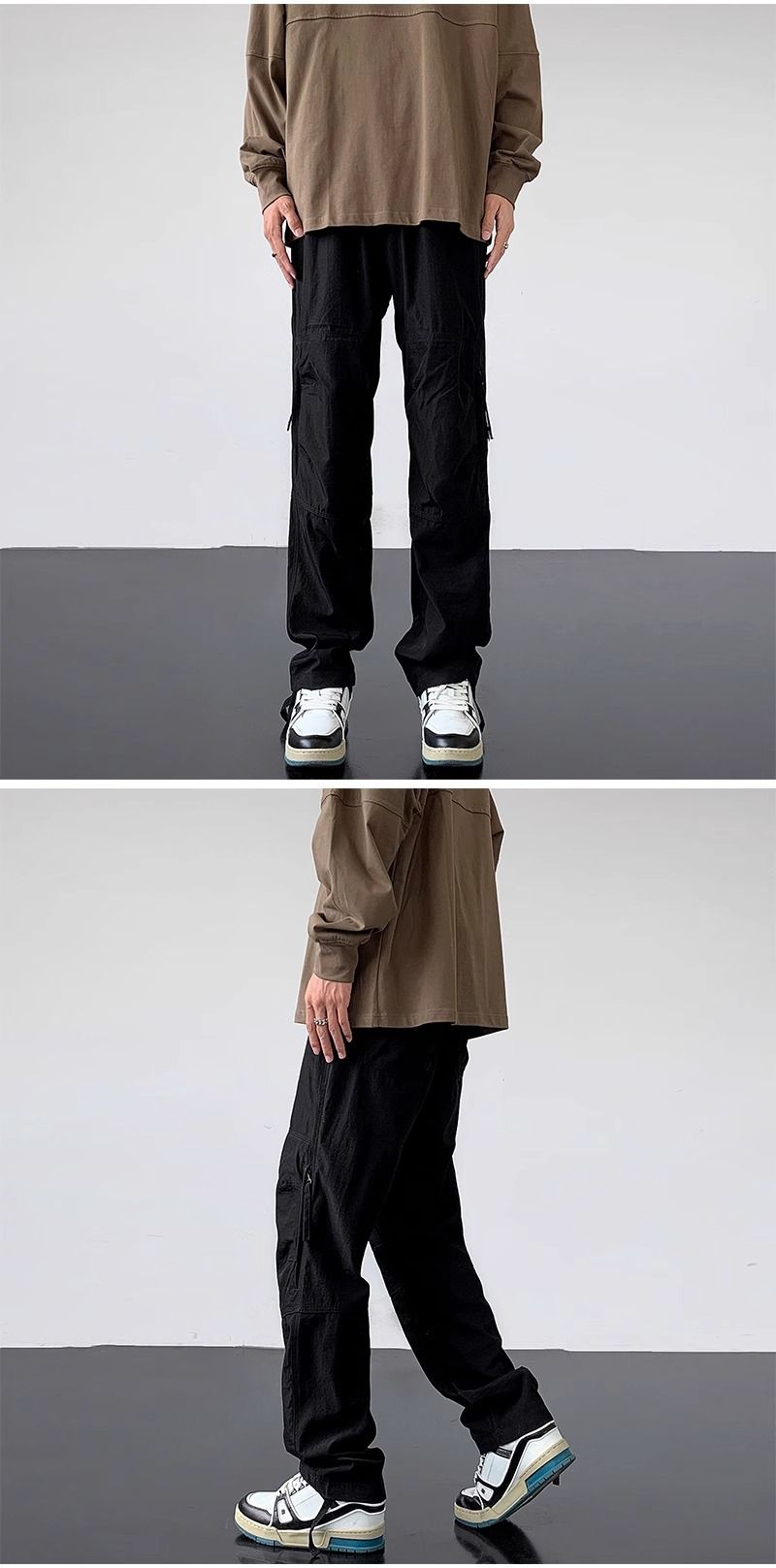 Herrenbekleidung Funktionelle Fallschirmjäger-Angriffshose Herren Frühling und Sommer Wasserdichter Outdoor-Schnelltrocknungsoverall Mit Seitlichem Reißverschluss Bergsteigerhose_voghion.com