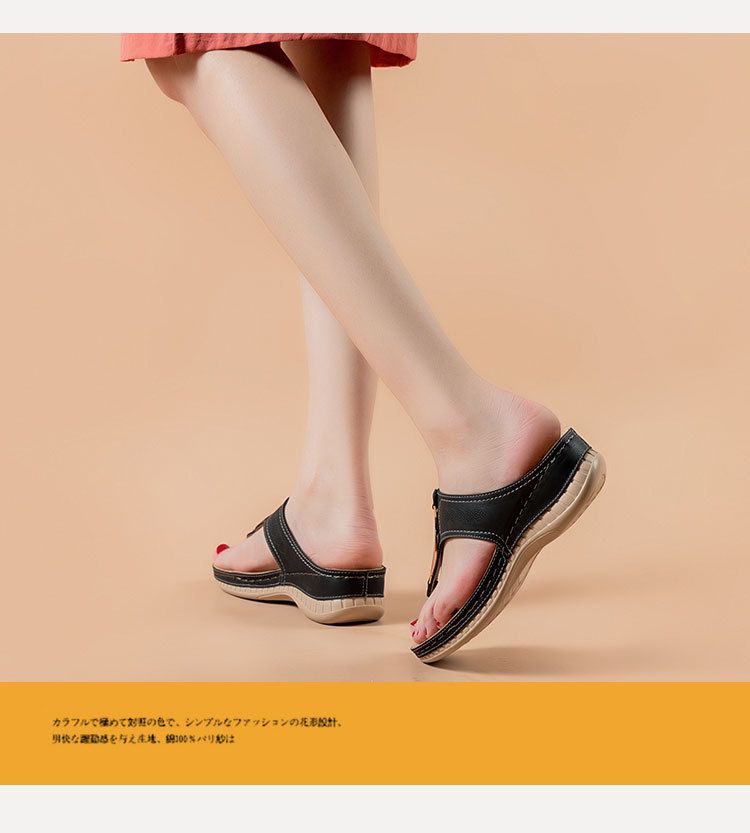 Sandalen 2023 Neue Damen-Slope-Heel-Metallschnalle Klemmfuß Fischgräten-Hausschuhe_voghion.com
