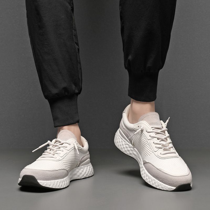 Unschlagbare Qualität Herren Casual Europäische High-End Herren Trendschuhe, Sommer Atmungsaktive Flying Woven Sportschuhe_voghion.com