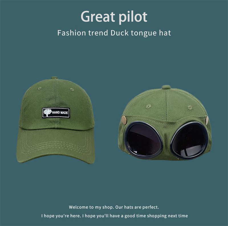 Νέα Trapstar Hip Hop Pilot Σχήμα Γυαλιά Μπέιζμπολ Καπέλο για άνδρες Γυναικεία καπέλα προσωπίδα Gorras Φθινοπωρινό ελαστικό καπέλο καλοκαιρινά καπέλα_voghion.com
