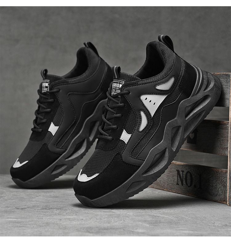 Frühling Neue atmungsaktive Mesh Herren Sport Trendy Vielseitige Dickbesohlte Casual Running Dad Schuhe_voghion.com