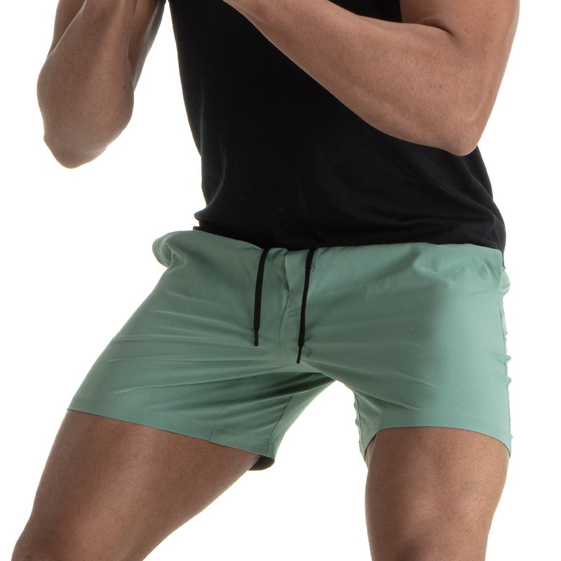 Men's Breathable Running Shorts - Quick-Dry & Stretch For Gym & Jogging (Mesh Panels Loose Fit Black/Blue)_voghion.com
