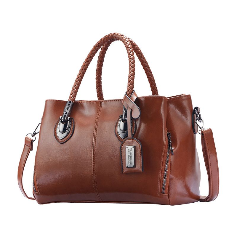 Nuove borse a tracolla minimaliste Boston Bag Borsa a mano intrecciata alla moda da donna_voghion.com